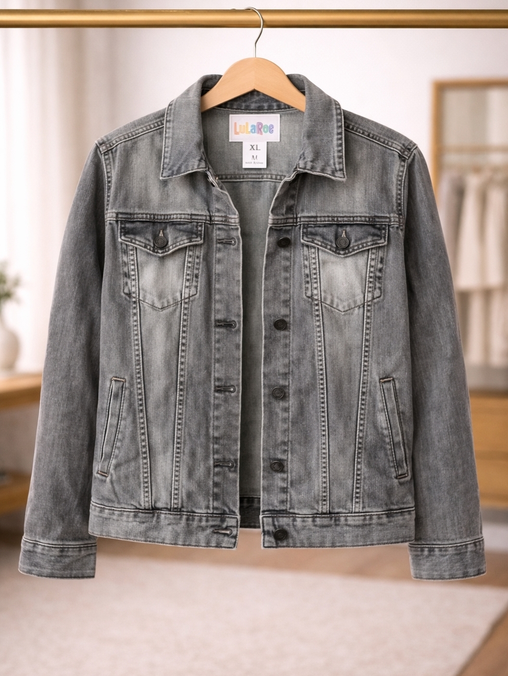 LuLaRoe Charcoal Jean Jacket